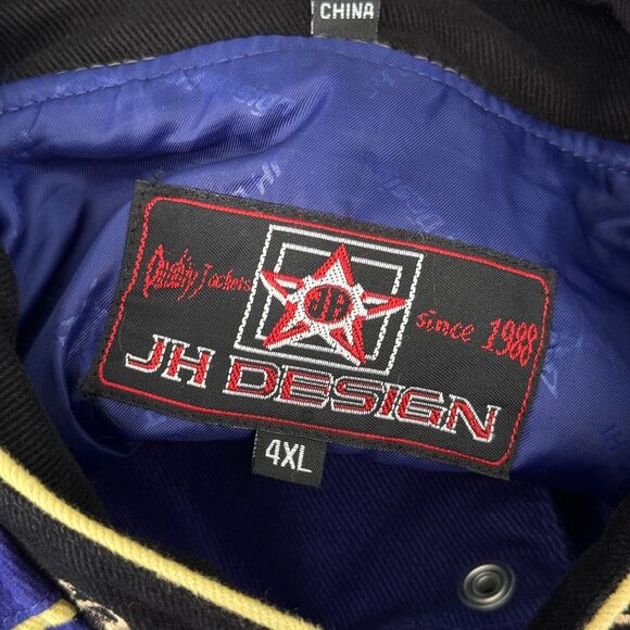 Jeff Hamilton Crown Royal Jacket Mens 4XL Vintage Nascar Patch Racing Bomber 97 - Picture 3 of 14